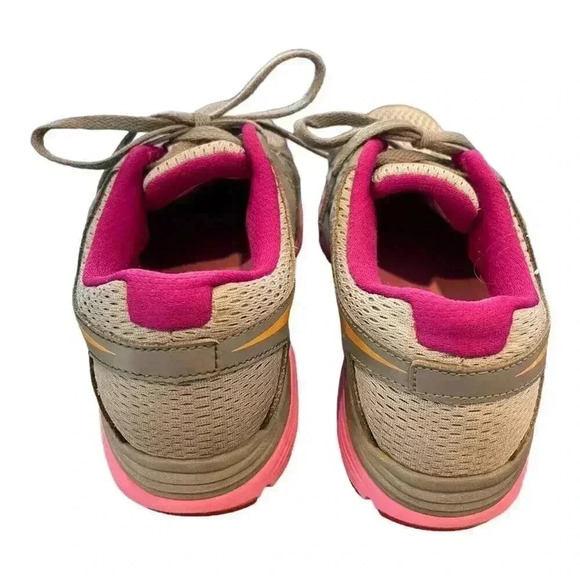Nike Dual Fusion Women’s Size 6.5 Run 2‎ Wolf Grey Orange Pink Running Shoes - Picture 4 of 6
